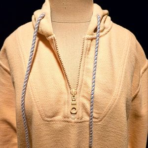 3/4 Zippered, Hooded Top